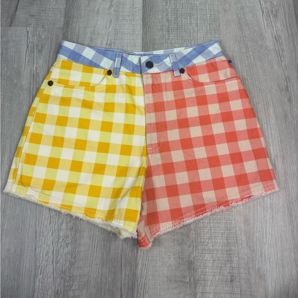 Anthropologie Farm Rio Gingham Shorts Size Small
